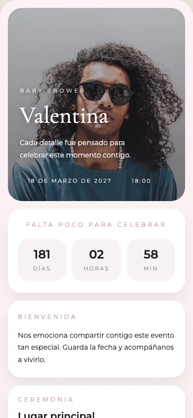 Diseño real de Baby Dulce para Baby Shower