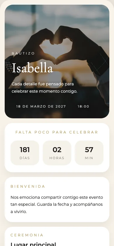 Diseño real de Bautizo Suave para Bautizo